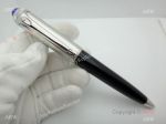 Cartier Roadster Ballpoint Pen/ Silver and Black / Vertical Model